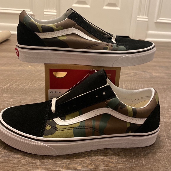 NEW Vans Old Skool Camo Black - Picture 2 of 3